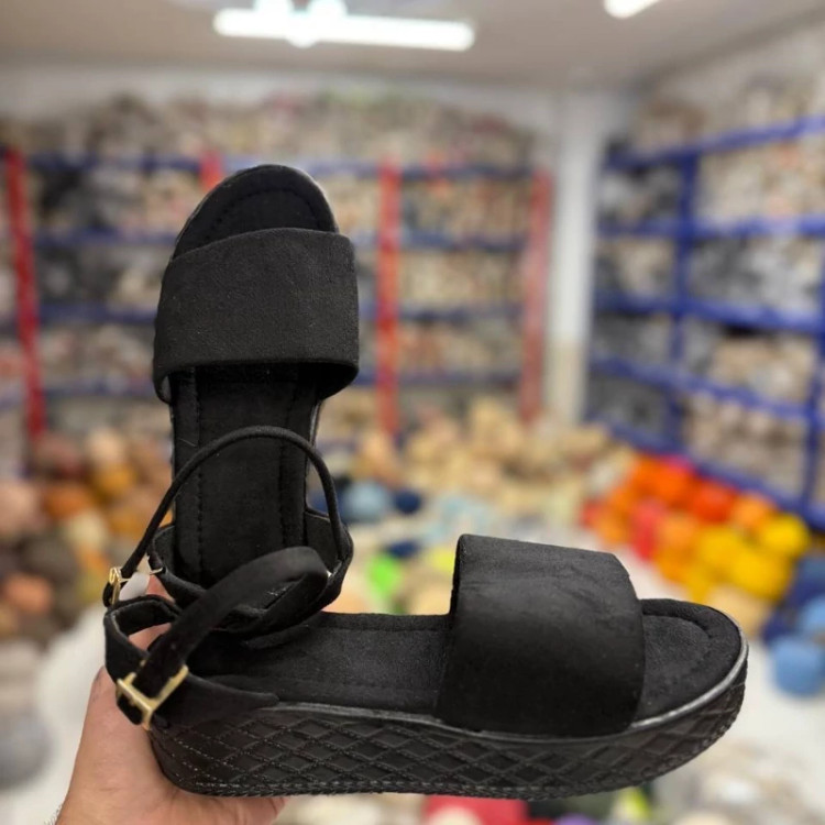 صندل طبی.لژ پنج سانت مشکی سگک دار